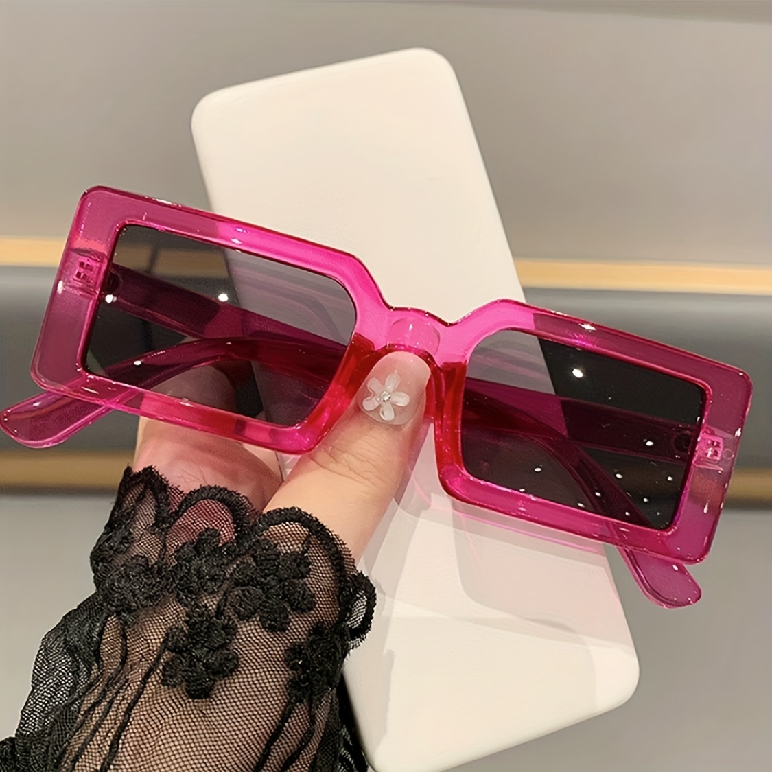 Small Frame Square Sunglasses for Women