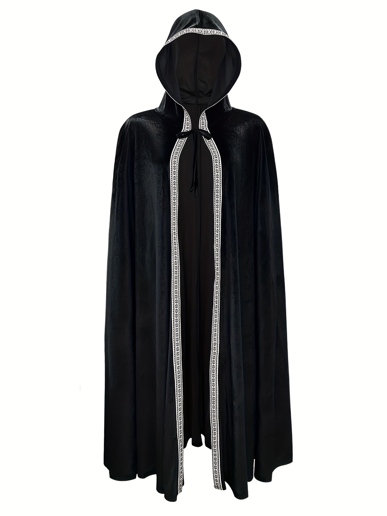  EASEDAILY Lace Hooded Cloak Black Long Cape Gothic Halloween  Costume Cosplay Party Witch Robe for Women and Girls : Clothing, Shoes &  Jewelry