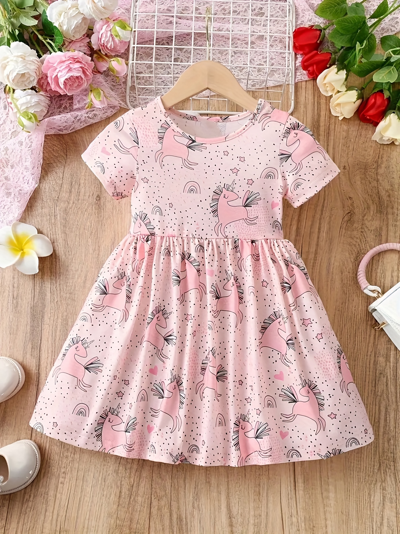 DRESS Girls Clothing Pink Girls Designer Beach Dress Cute Baby