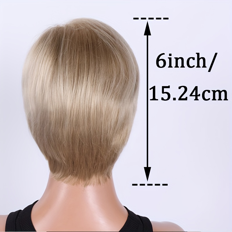 Short Bob Wig With Bangs Pixie Layered Wavy Wig
