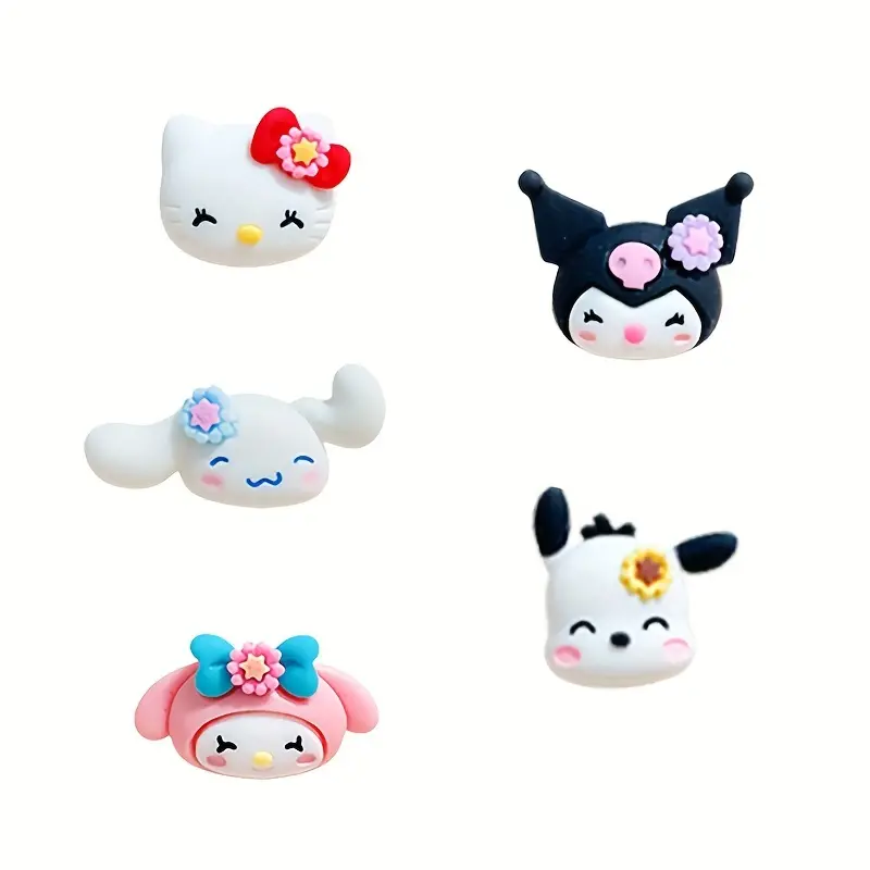 Hot Sale 10Pcs Sanrios Pochacco Accessories Hellokitty Melody Pompompurin Kuromi  Charms Series Kawaii Mini Girls Diy Toys Gift - AliExpress