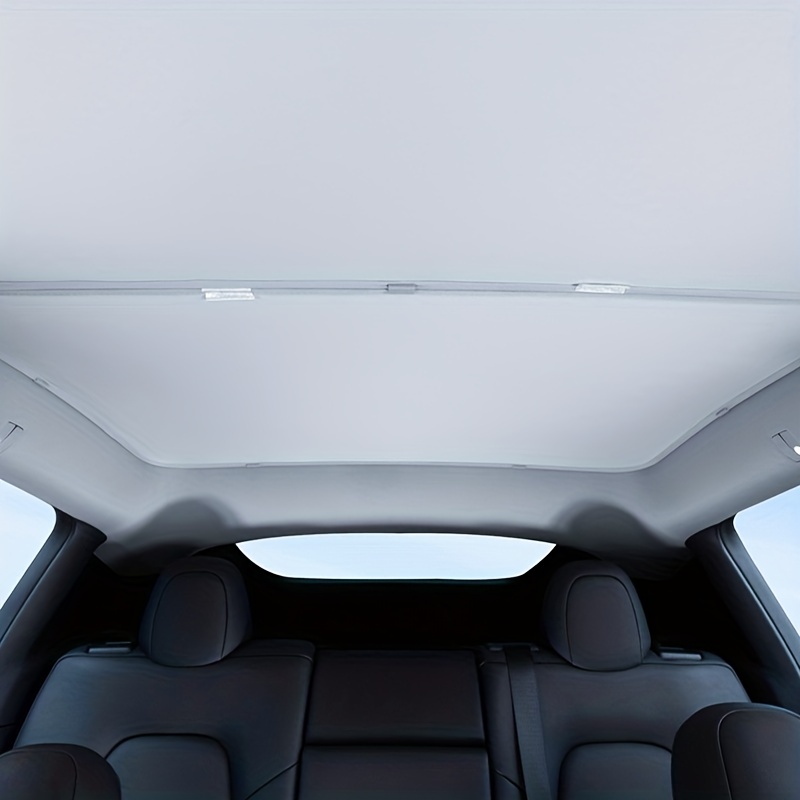 Roof Window Sunshade For For Model Y 2021 2022 2023,Interior Glass Roof  Heat Insulation Sun Shade Protection Ice Crystal Coatings Sunroof Shades