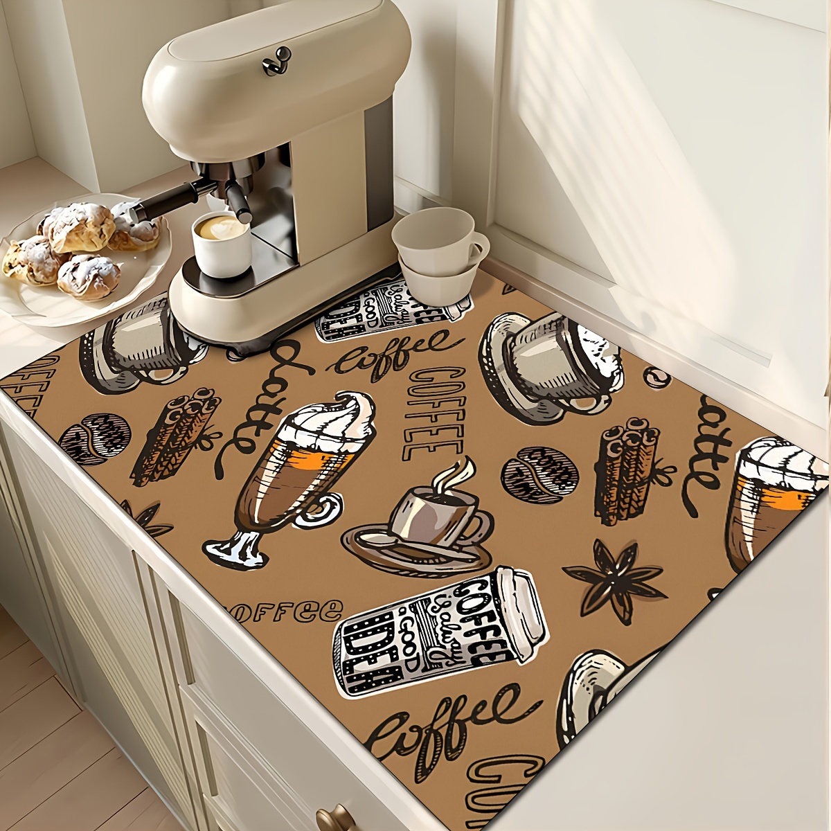 Coffee Machine Drainage Mat Non slip Rubber Absorbent Temu Ireland