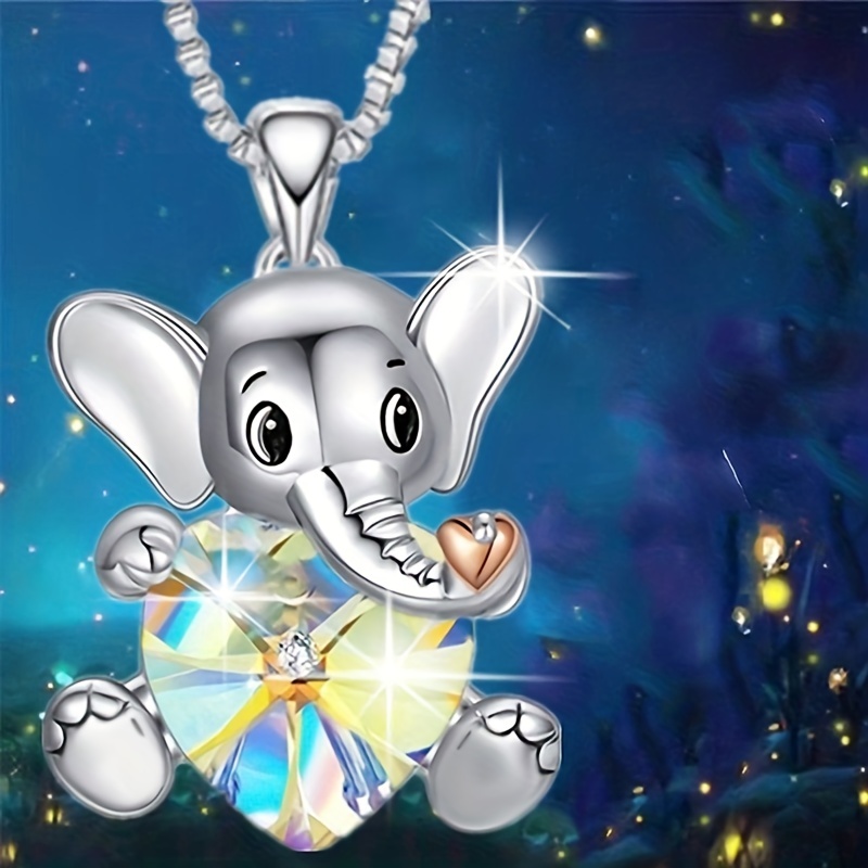 Cute deals elephant necklace