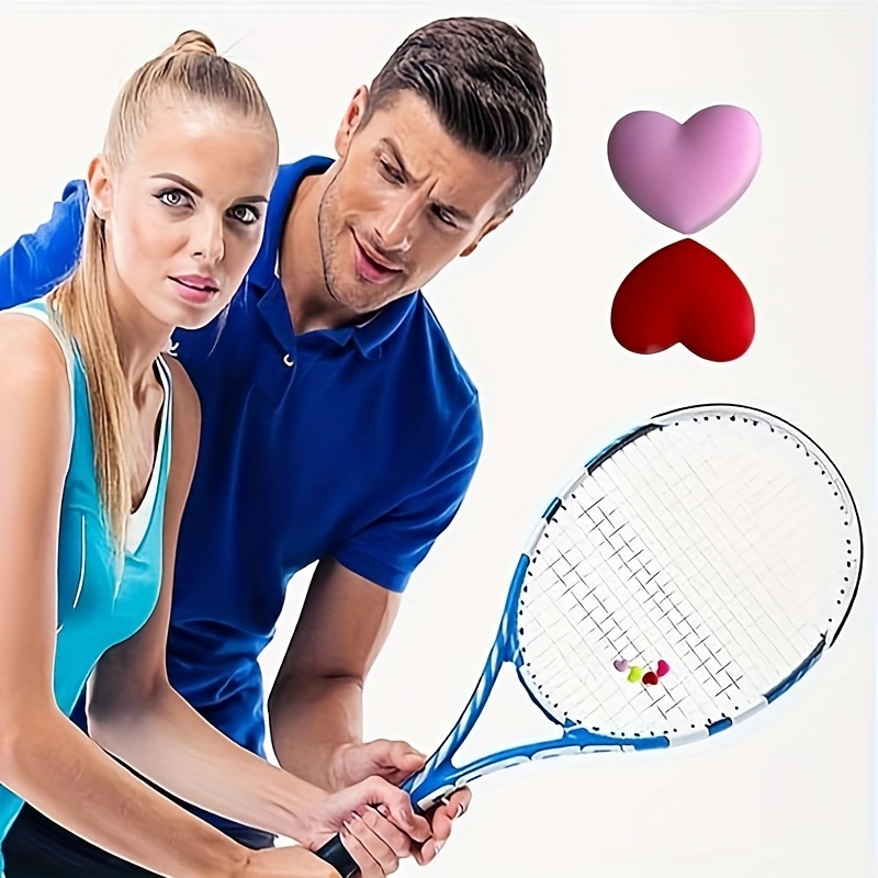 4 PCS Tennis Ball Shock Absorbers - Silicone Racket Dampeners