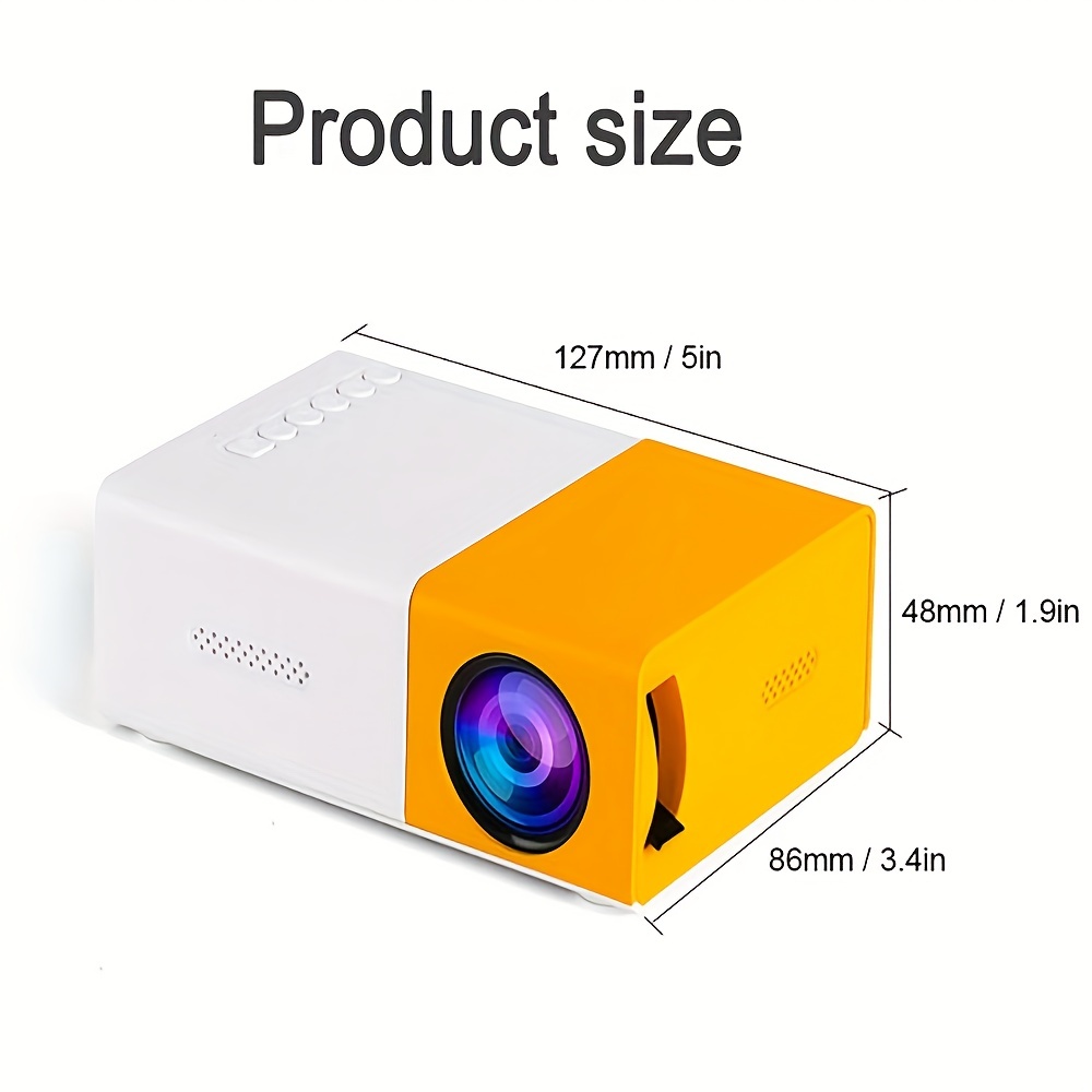 Proyector de teléfono inteligente Cree un pequeño proyector de teléfono  móvil para cine en casa TUNC Sencillez