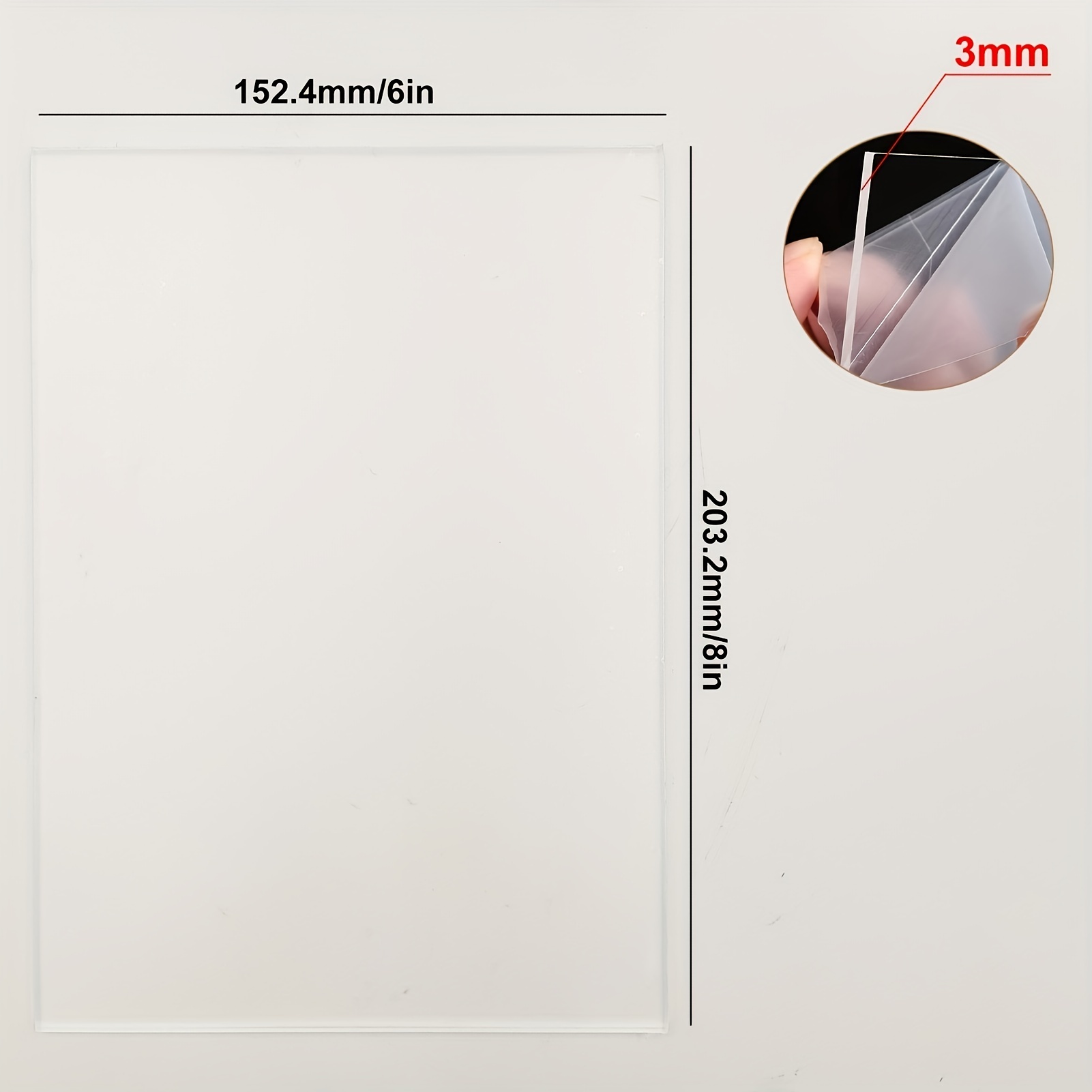 Clear Acrylic Sheet Cast 1/8”thick Plexiglass Sheet Clear - Temu