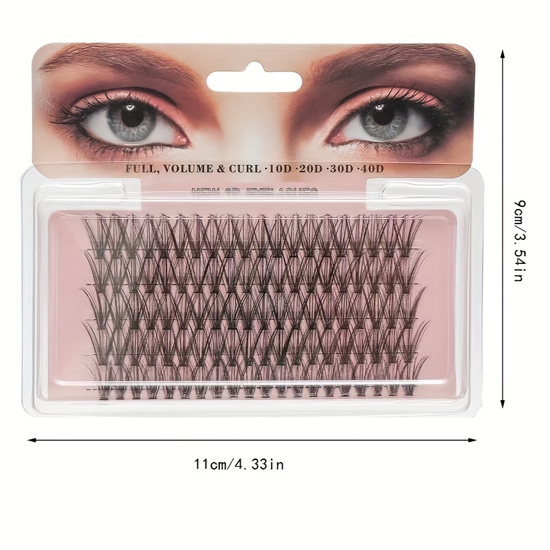 5 Rows False Eyelashes Single Cluster Pointed Base False Eyelashes