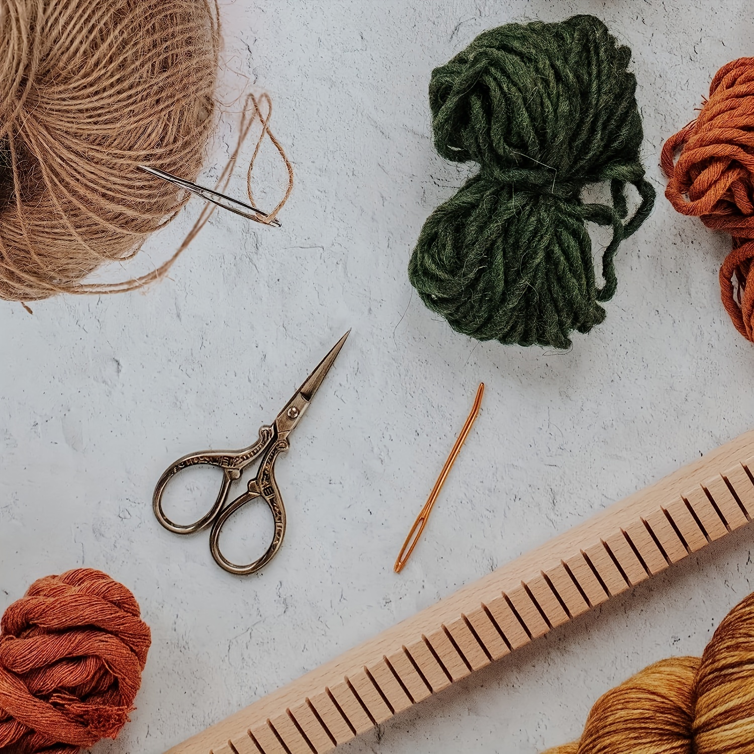 Large eye Stainless Steel Yarn Needles Knitting Sewing - Temu