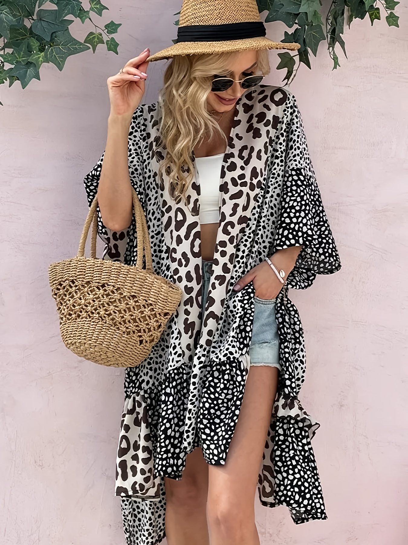 Leopard Print Cover Up Shirt: Style and Comfort