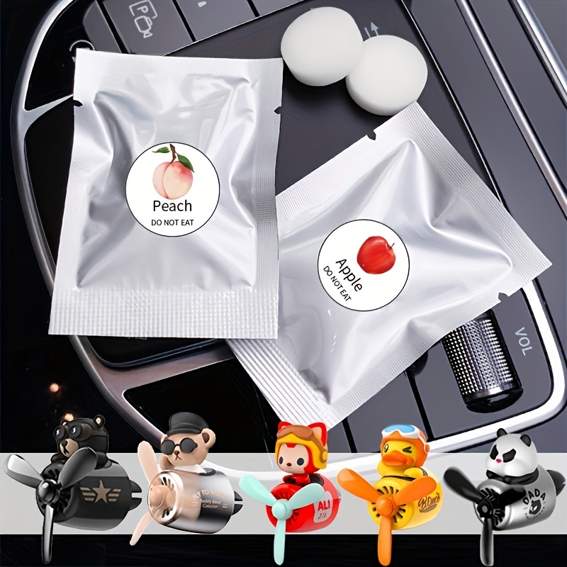 

6-piece Car Air Freshener Set - Refill Your Bear Series Air Vent Perfume For A Fresh, Long-lasting Scent!