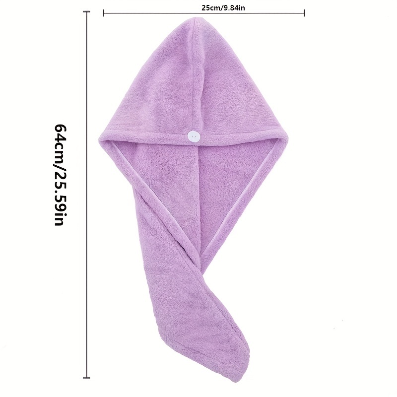 Generic Bonnet de douche pour femmes, serviette à séchage rapide à