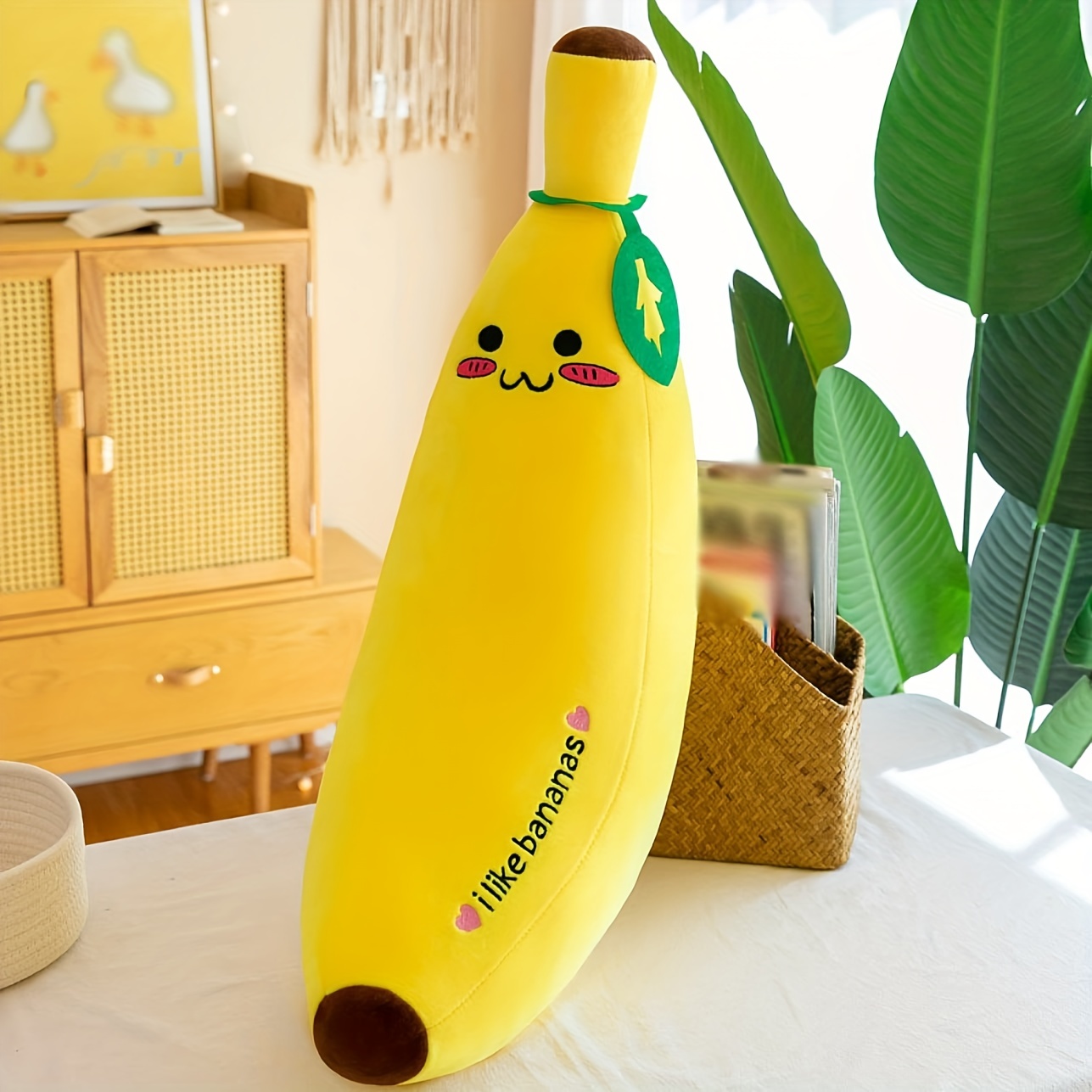 Cute Banana Man Doll Plush Toy Pillow Ornament Doll Wearable - Temu