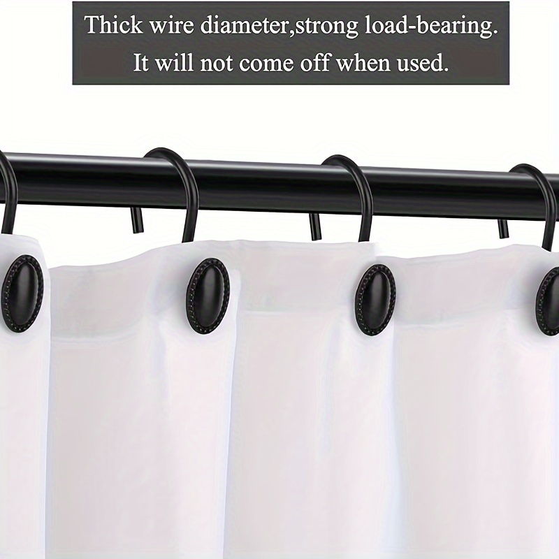 Disc Design Shower Curtain Hooks Decorative Curtain Rings - Temu Australia