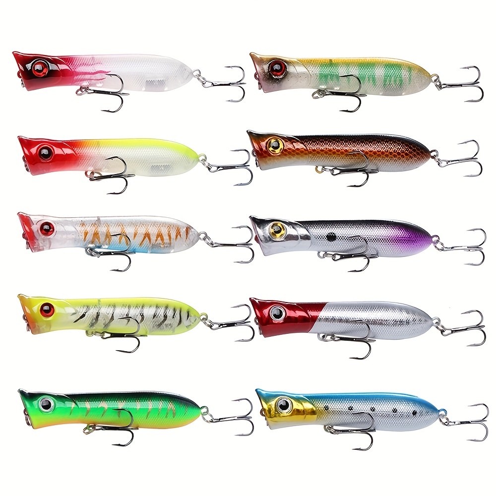 Popper Fishing Lure Wobblers 8cm 11.6g Floating Isca Artificial