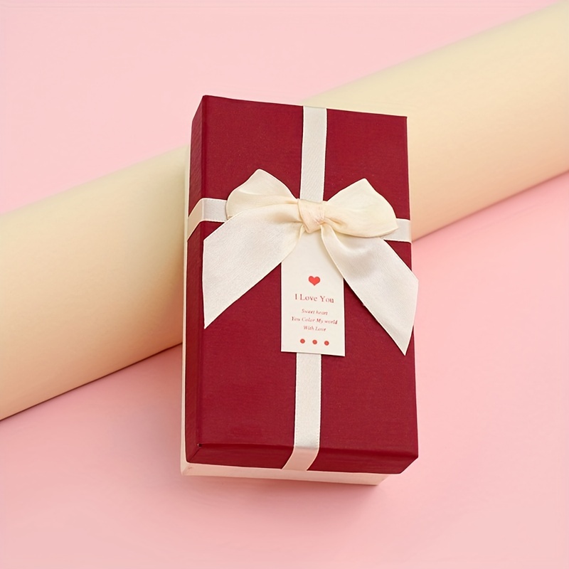 Rectangle Paper Jewelry Gift Boxes With Bowknot For - Temu