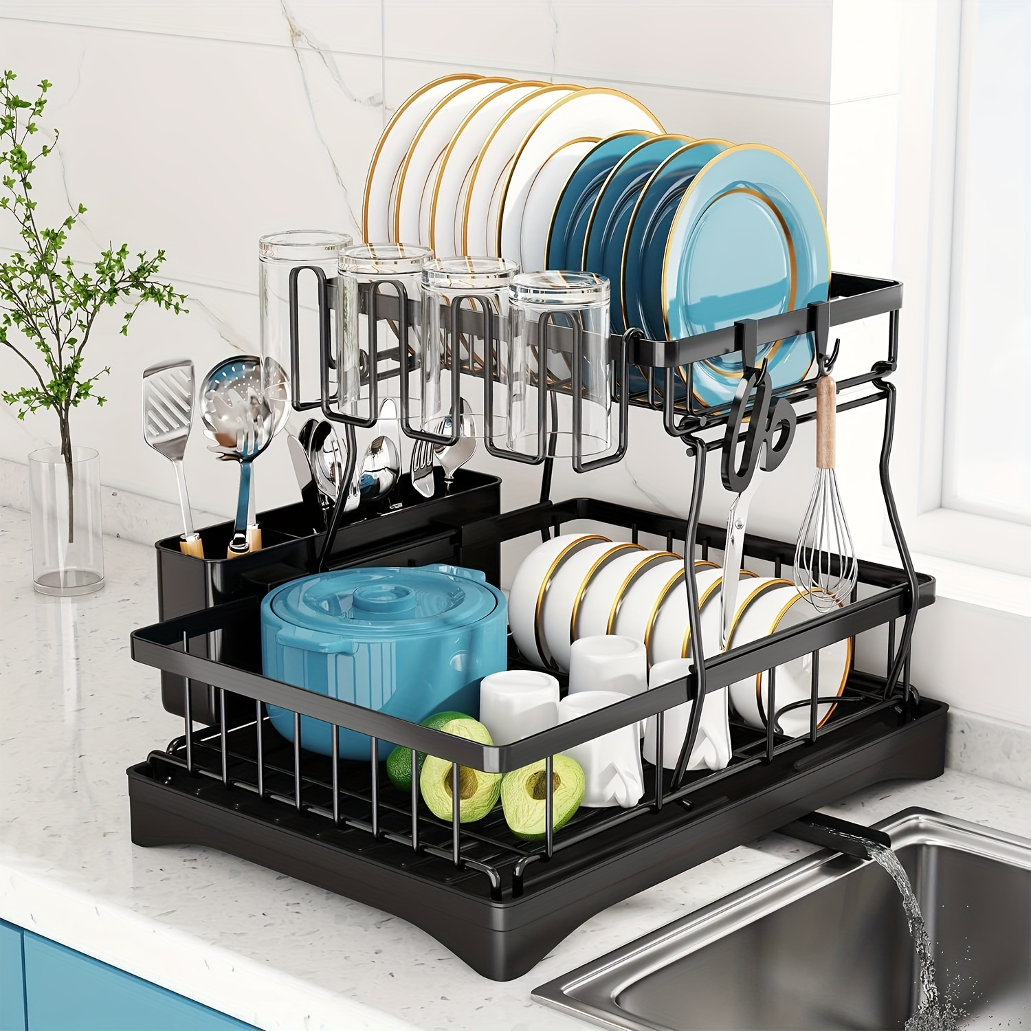 Collapsible Dish Rack Tableware Storage Rack Foldable Dish - Temu