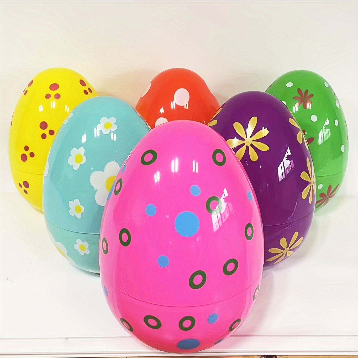 Giant Easter Eggs Color Printing Plastic Eggs Bulk Giant - Temu South Africa