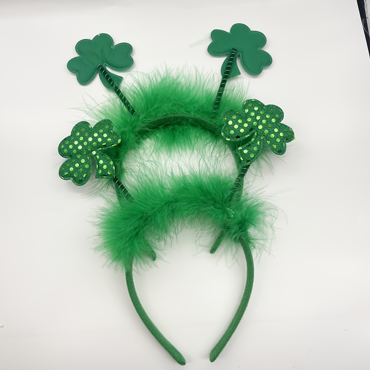 6 Green Feathers - St Patrick's Day