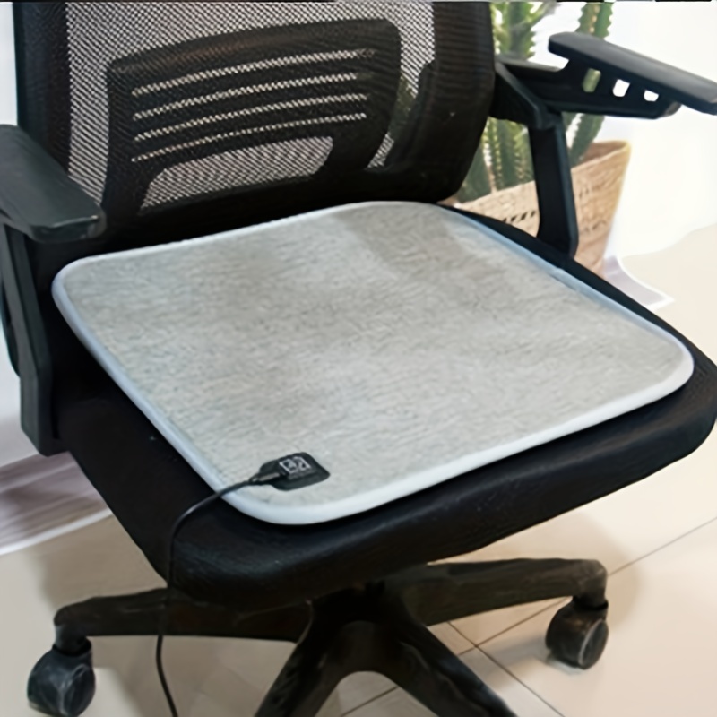 Heated seat cushion and backrest integrated office heating