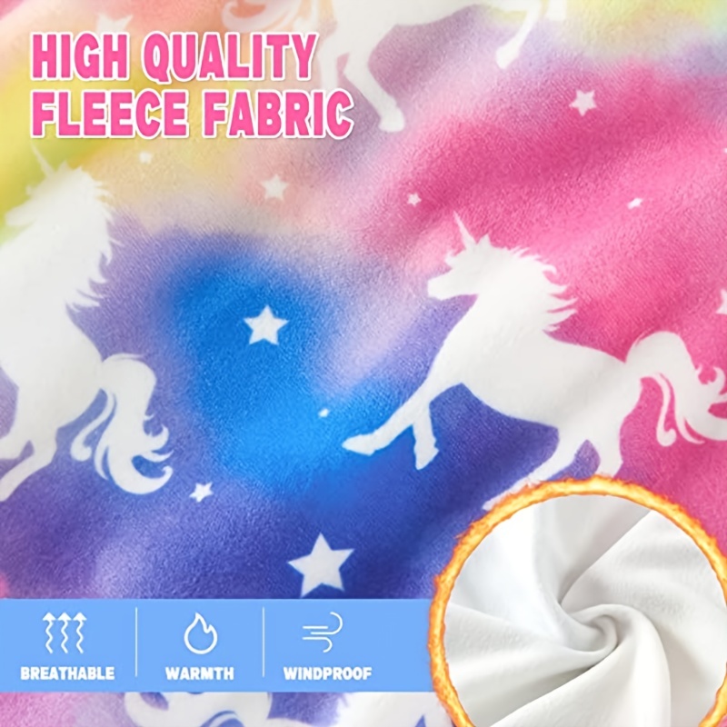 Cagoule coupe-vent licorne pour enfant, masque de ski chaud pour garçons  filles