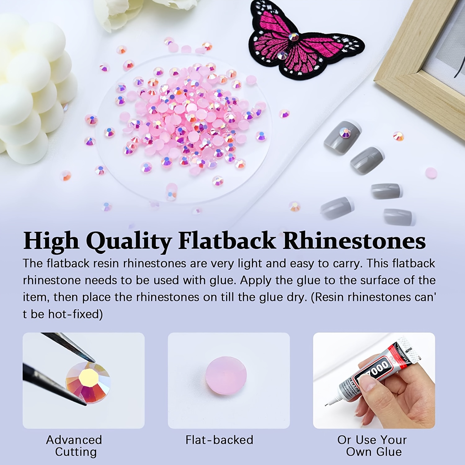 Resin Flatback Rhinestones Jelly Flatback Rhinestones - Temu Canada