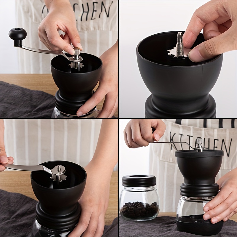 Coffee Bean Grinder, Hand Grinding Coffee Machine, Household Appliance,  Small Manual Grinder, Washable Hand Shake Grinding Bean Machine - Temu