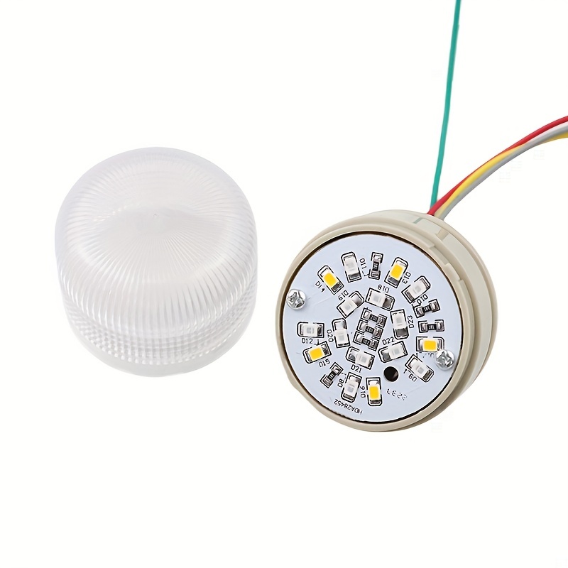 Led Metal Indicator Light 12/24vdc Waterproof Signal Lamp - Temu