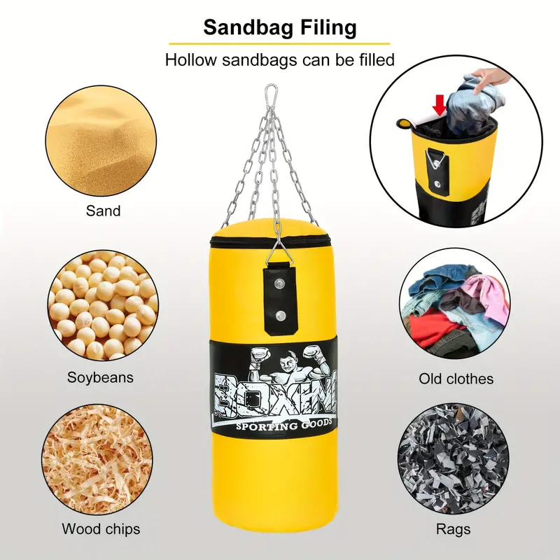 Kids Punching Bag Set For Children, Boxing Mma Kickboxing Boxing Gloves,  Premium Pu Leather For Indoor Use Filling Not Included - Temu Japan