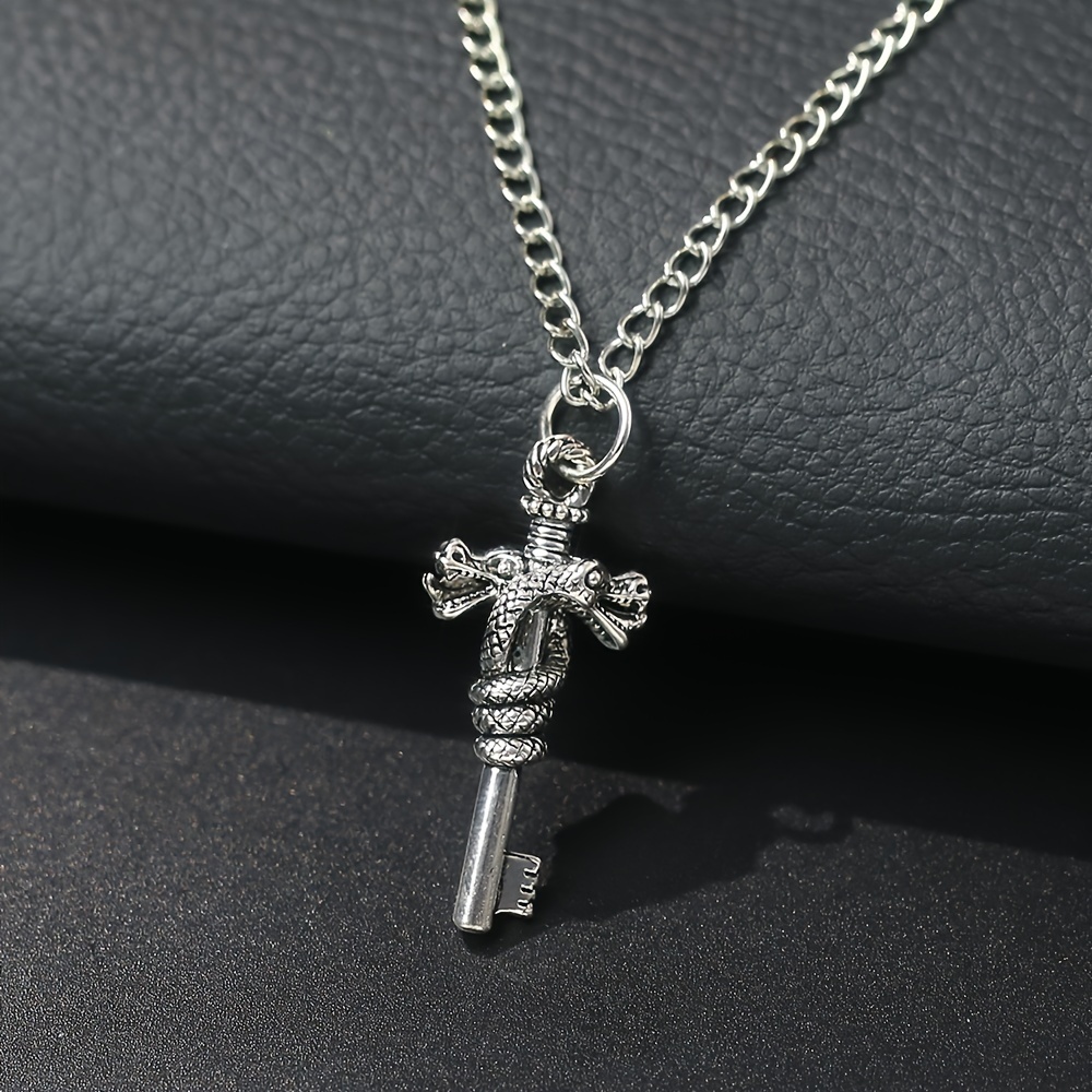 Men's Luminous Vintage Dragon Sword Pendant Necklace Glow - Temu