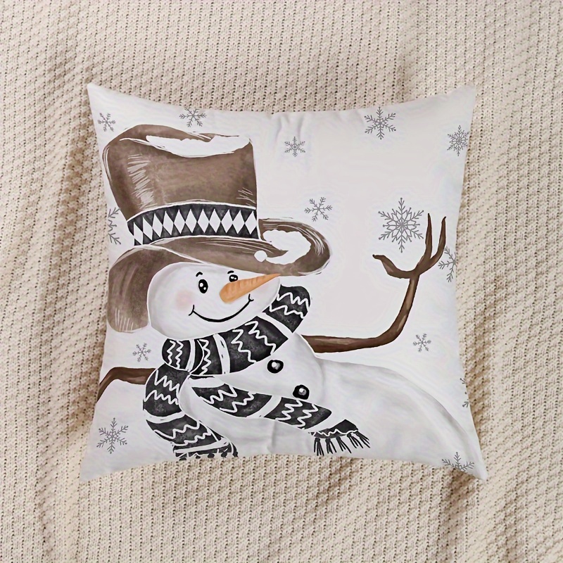 Elegant Merry Christmas Throw Pillow Cover + Pillow Insert