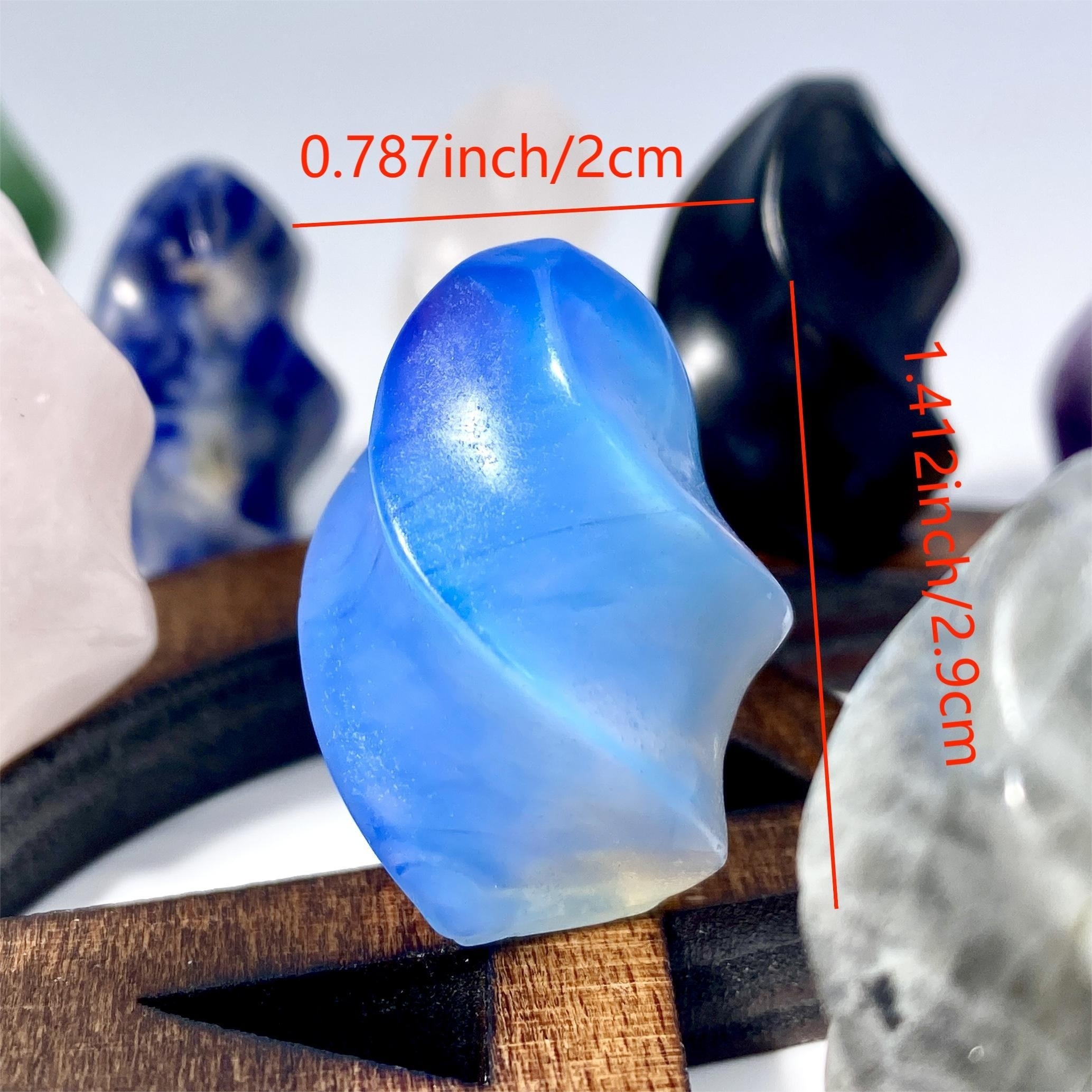 Natural Crystal Flame Carving Healing Stone