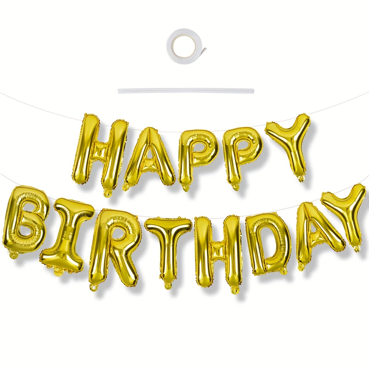 Birthday Party Decorations Happy Birthday Balloons Banner - Temu