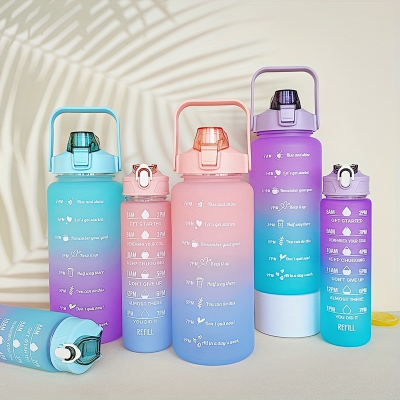 Gradient Sports Water Bottle Set With Straw