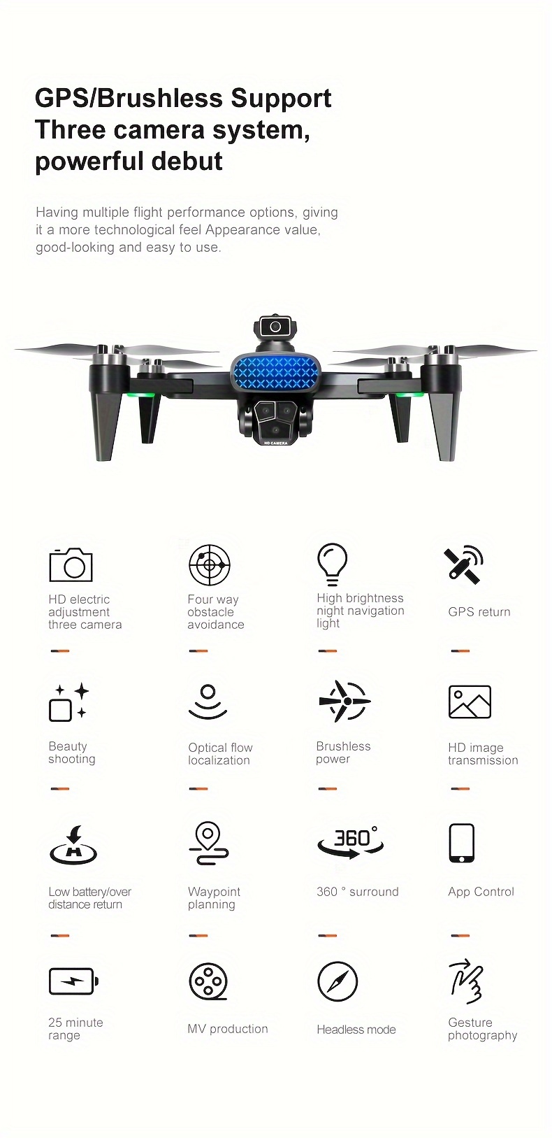 Drone blade best sale 360 manual