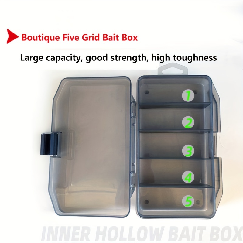 Plastic Transparent Lure Box Portable Fishing Bait Box - Temu