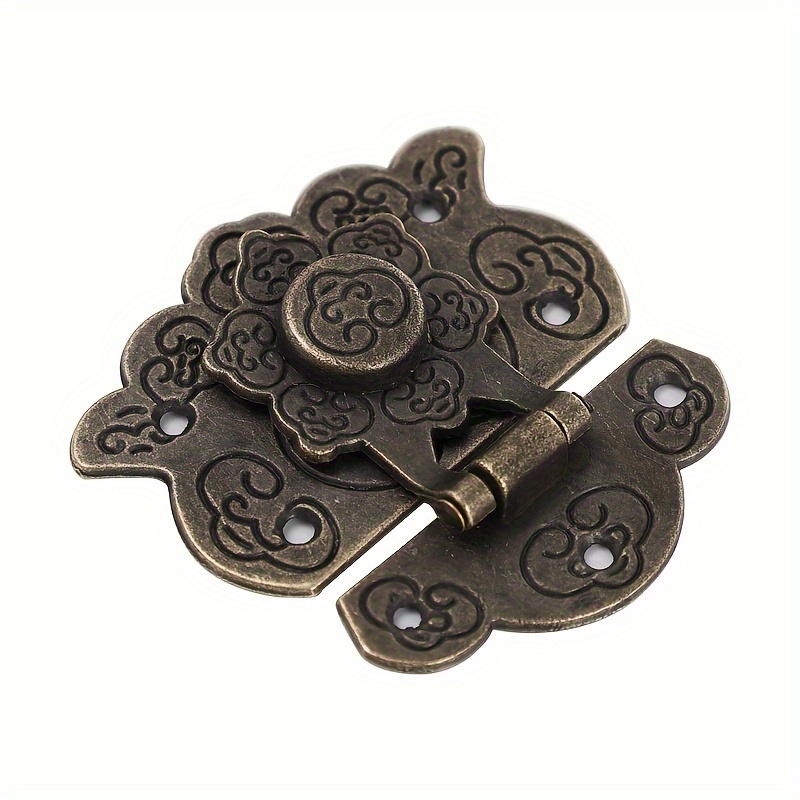 Antique Metal Lock Mini Decorative Hasps Hook For Gift - Temu
