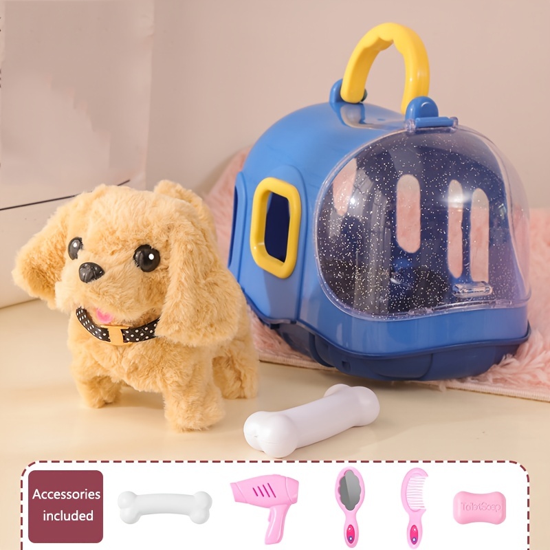 Electronic Pet Plush Dog Walking Cute Simulation Funny Interactive Toy for