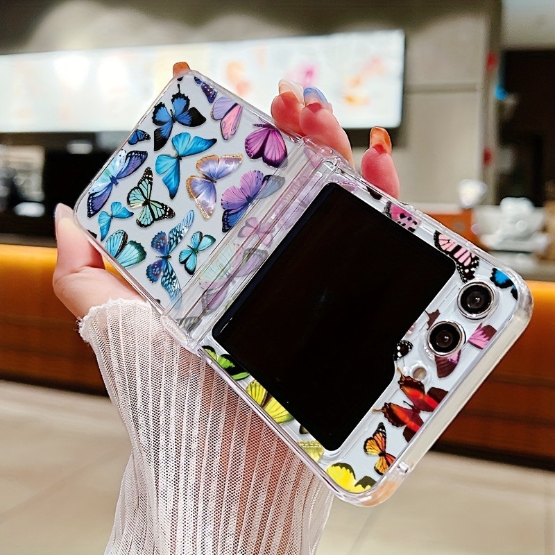 For Samsung Galaxy Z Flip 5 Flip 4 Flip3 Cute Pattern Soft Shockproof Phone  Case