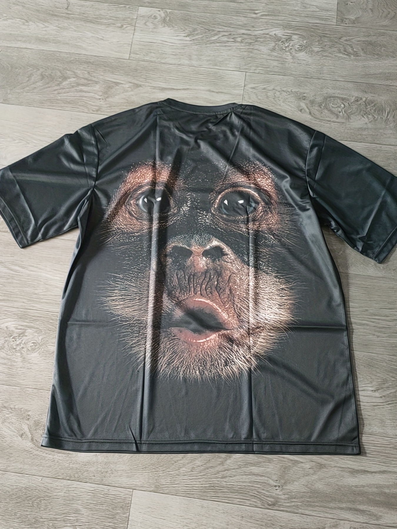 Mine's Bigger Funny Graphic Mens T-shirts Printed Monkey 