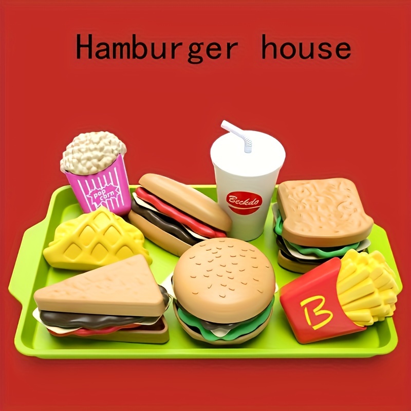 Set Hamburguesa Comida Juguetes Accesorios Cocina Alimentos