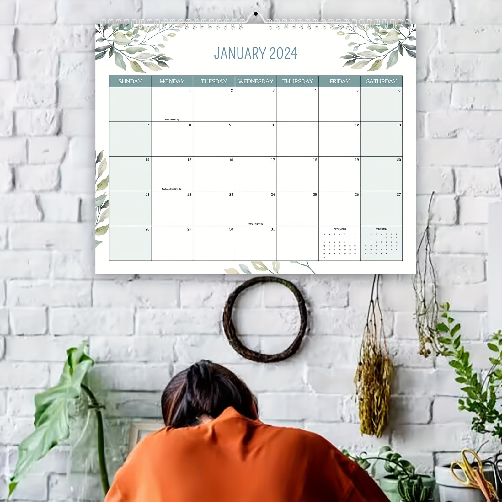 Bloc-notes du calendrier 2024 Organisateur de bloc-notes planificateur  mensuel Planificateur de calendrier de bureau 2024 Pad de calendrier  minimaliste Liste de tâches du planificateur mensuel -  Canada