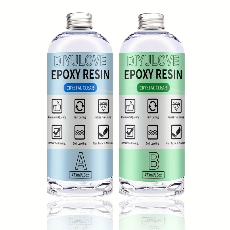 Epoxy Resin Kit Clear Resin Food Safe Bpa Free Easy Mix 1:1 - Temu