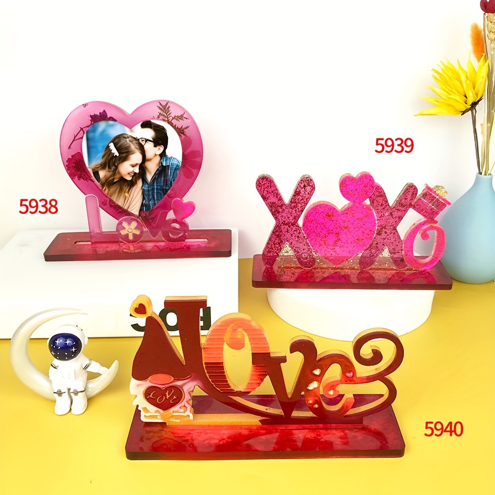 Valentine's Day Photo Frame Resin Silicone Mold Epoxy - Temu