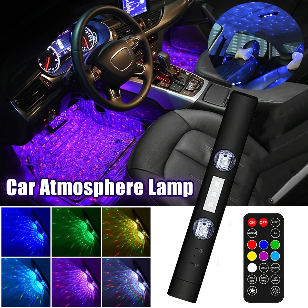 1 Packs Auto Voice Active Led Light Car Rgb Music Diffuser Vent Clip Air  Fresheners With Atmosphere Decorative Lamp Ornament - Automotive - Temu  United Kingdom