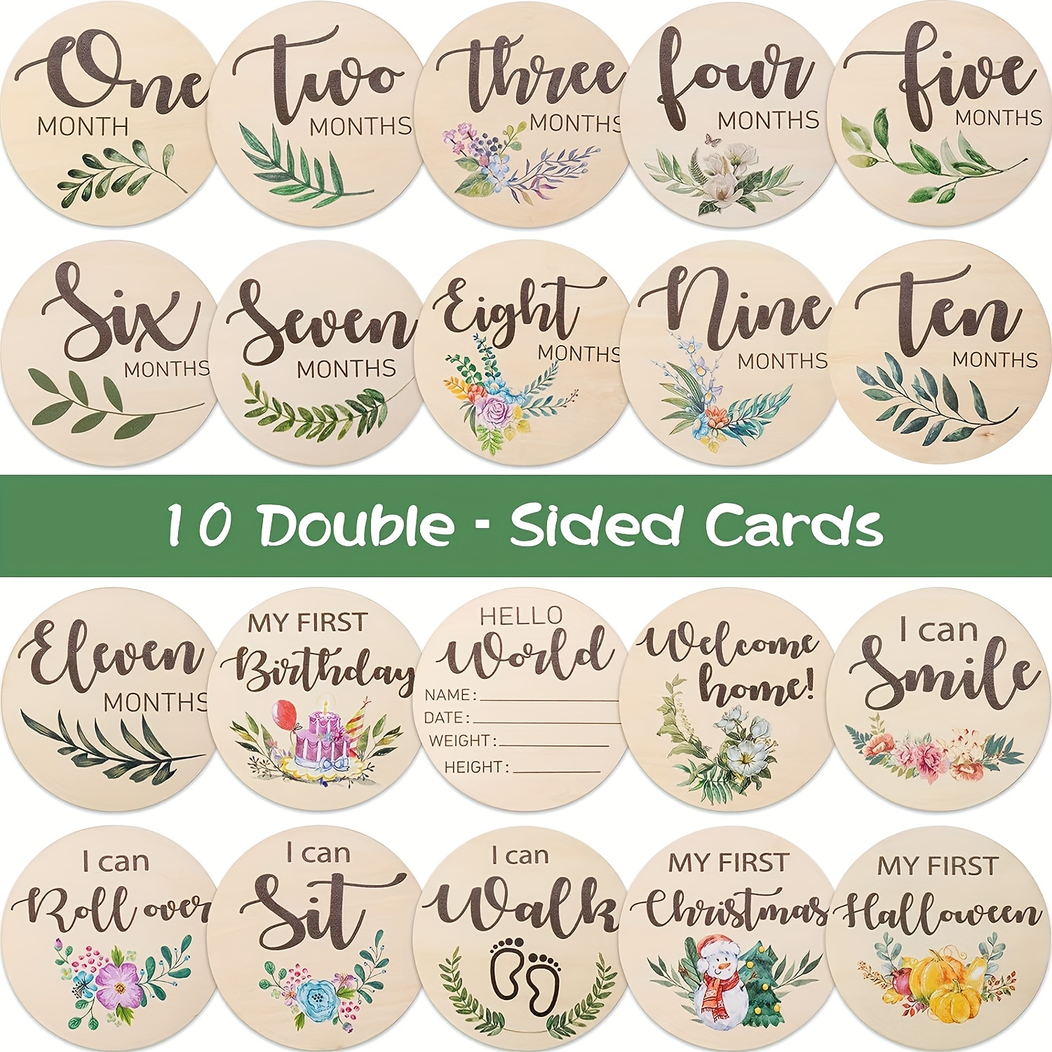 Printable Baby Milestone Markers, Milestone Stickers