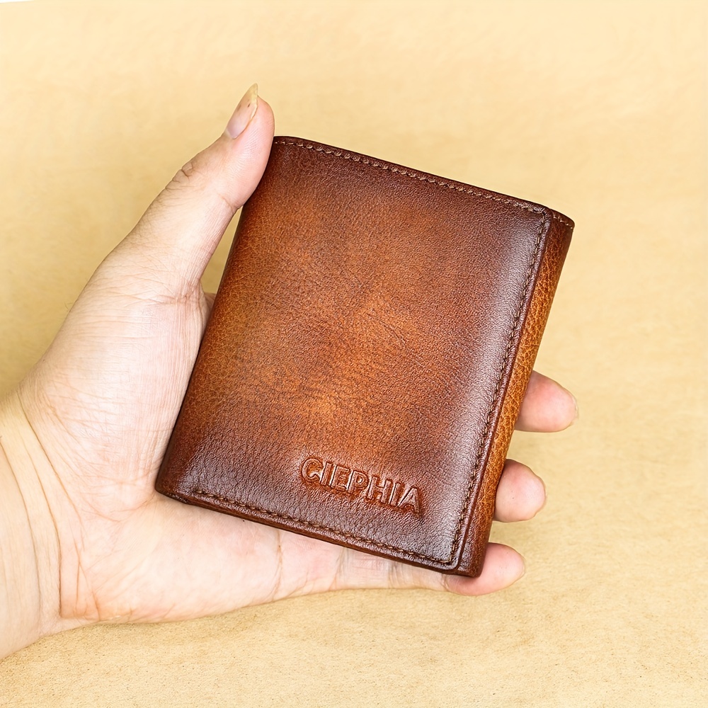 The Credit Card Wallet with ID Window Vintage Brown