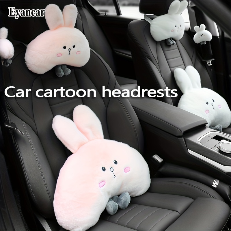 1pc niedliches Cartoon-Bär-Auto-Sitzkissen, Kopfstützenkissen