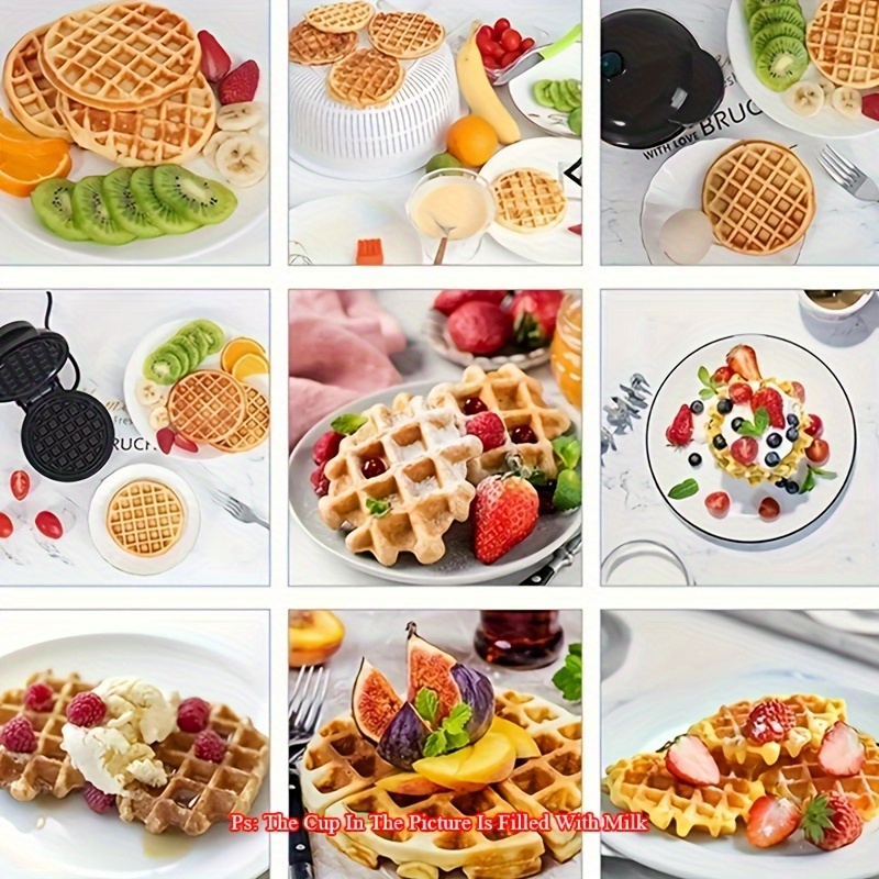 Mini Waffle Maker For Individual Waffles, Chowder, Keto Chaffles, Easy To  Clean, Non-stick Surface, Cookware, Kitchenware, Kitchen Accessories  Kitchen Stuff Small Kitchen Appliance, (black) - Temu