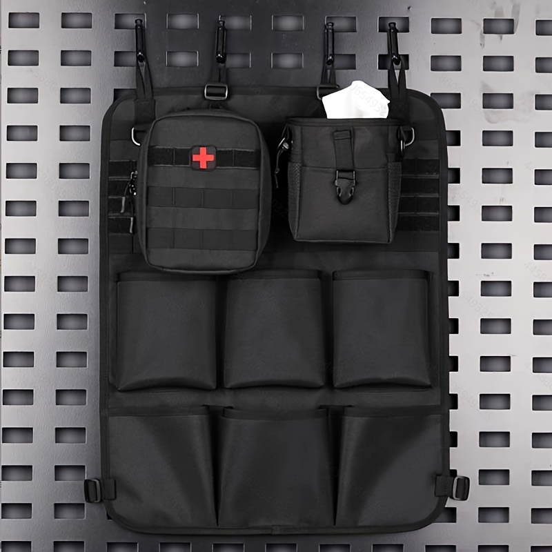 Car Seat Back Storage Bag Outdoor Self driving Seat Storage - Temu